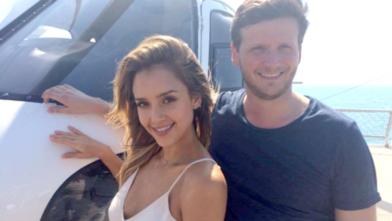 Dennis Gansel with Jessica Alba (Photo: Private)